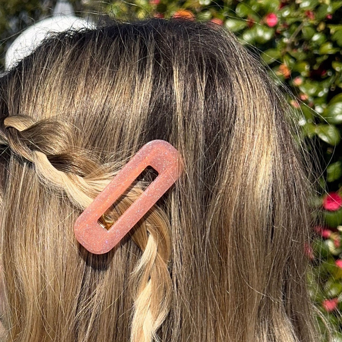 Pink Shimmer Hair Clip