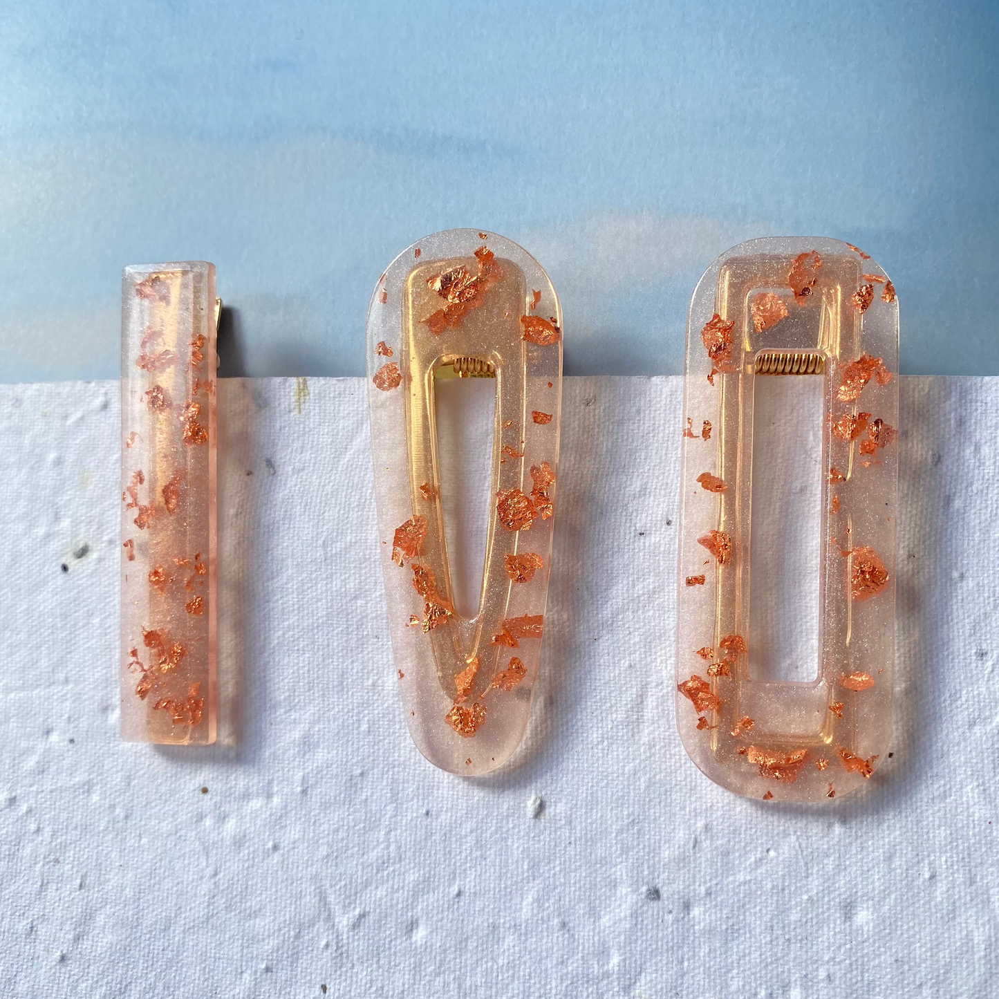 Copper Leaf Hair Clip