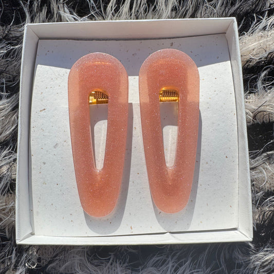 Pink  Shimmer Hair Clip