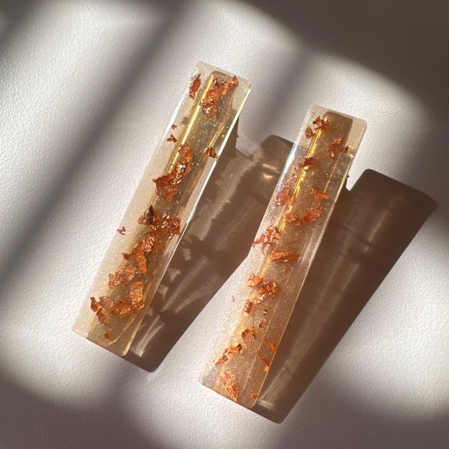 Copper Leaf Hair Clip