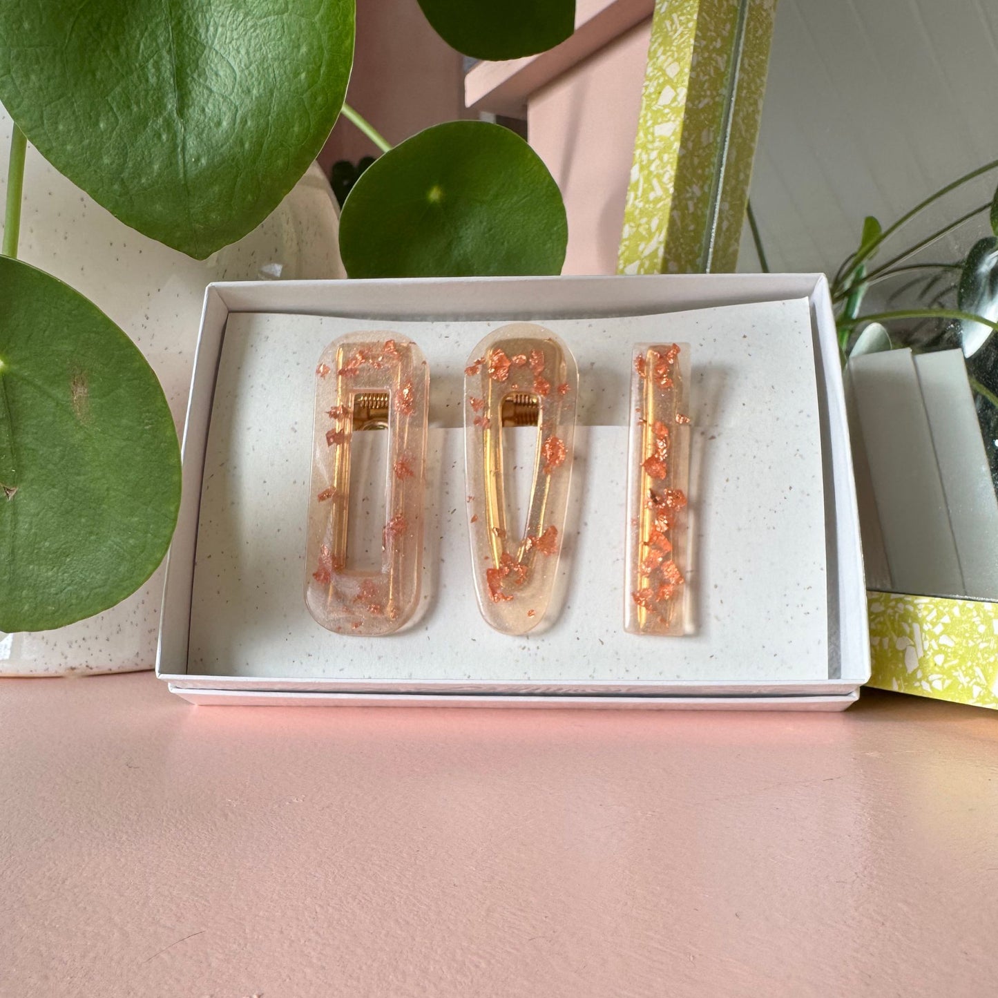 Copper Leaf Hair Clip