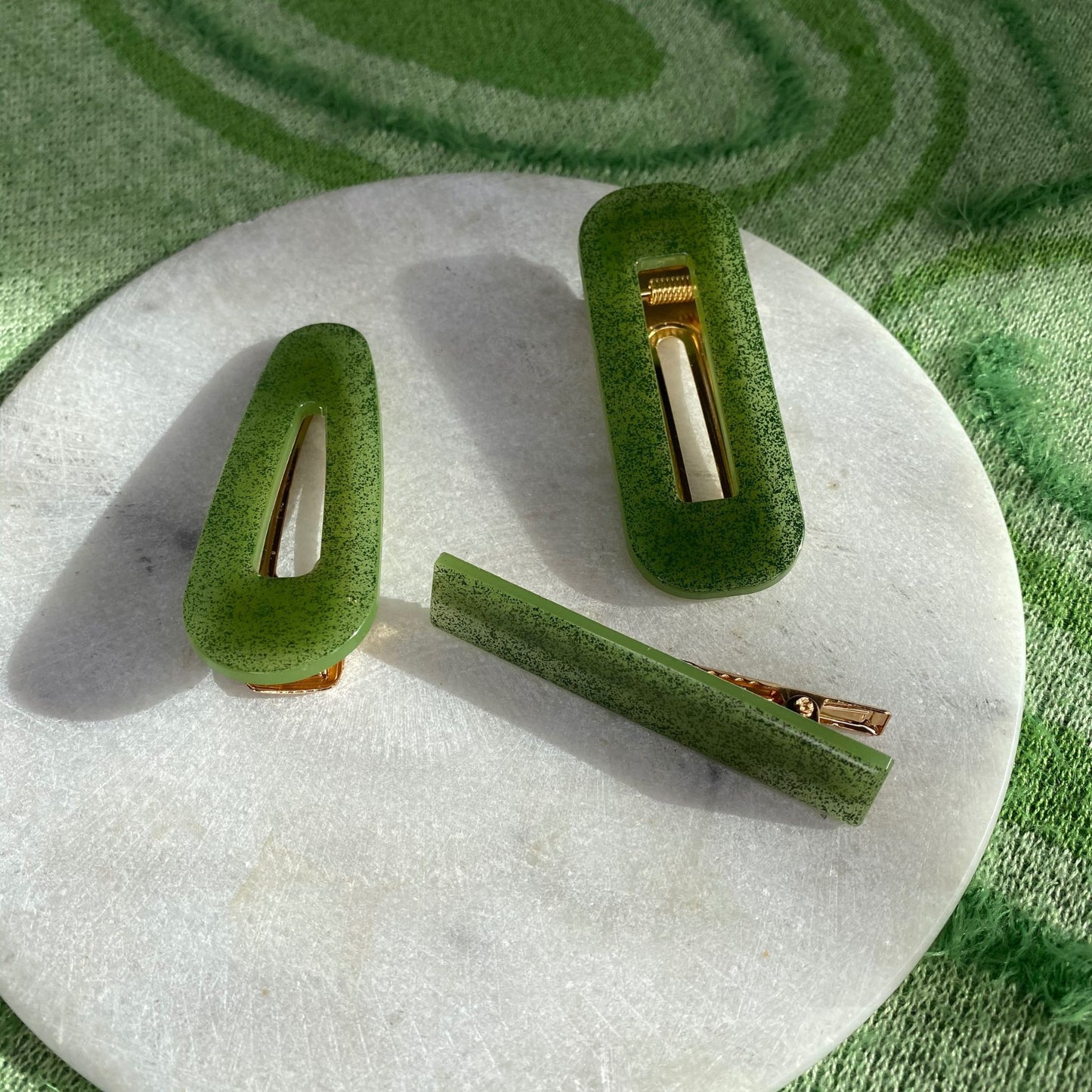 Gone Green Hair Clip