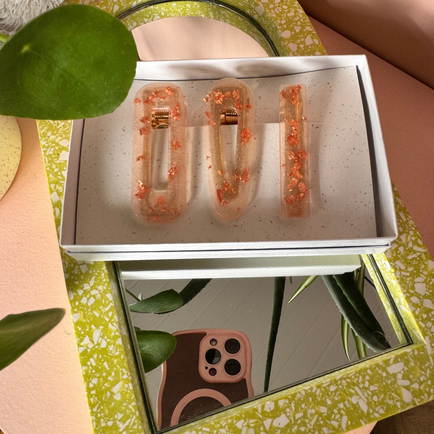 Copper Leaf Hair Clip