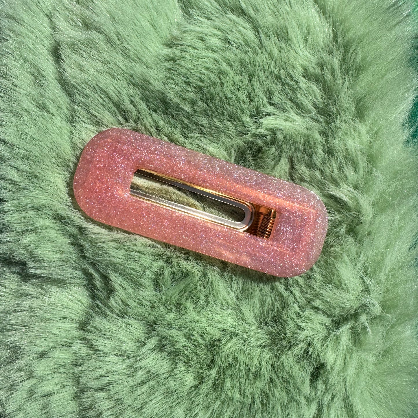 Pink  Shimmer Hair Clip